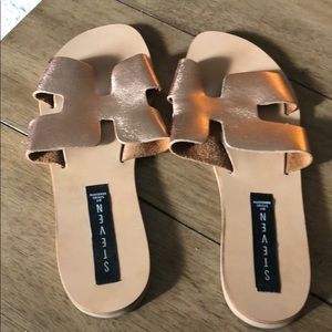Steven by Steve Madden Rose Gold Sandals
